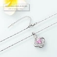 thumbnail image 3 of Cremation Jewelry Heart Urn Necklace for Ashes for Women Memorial Keepsake Simulated Birthstone Pendant for Loved Ones, 3 of 5