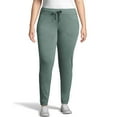 thumbnail image 1 of Hanes Womens French Terry Jogger with Pockets, M, Juniper Blue Heather, 1 of 2