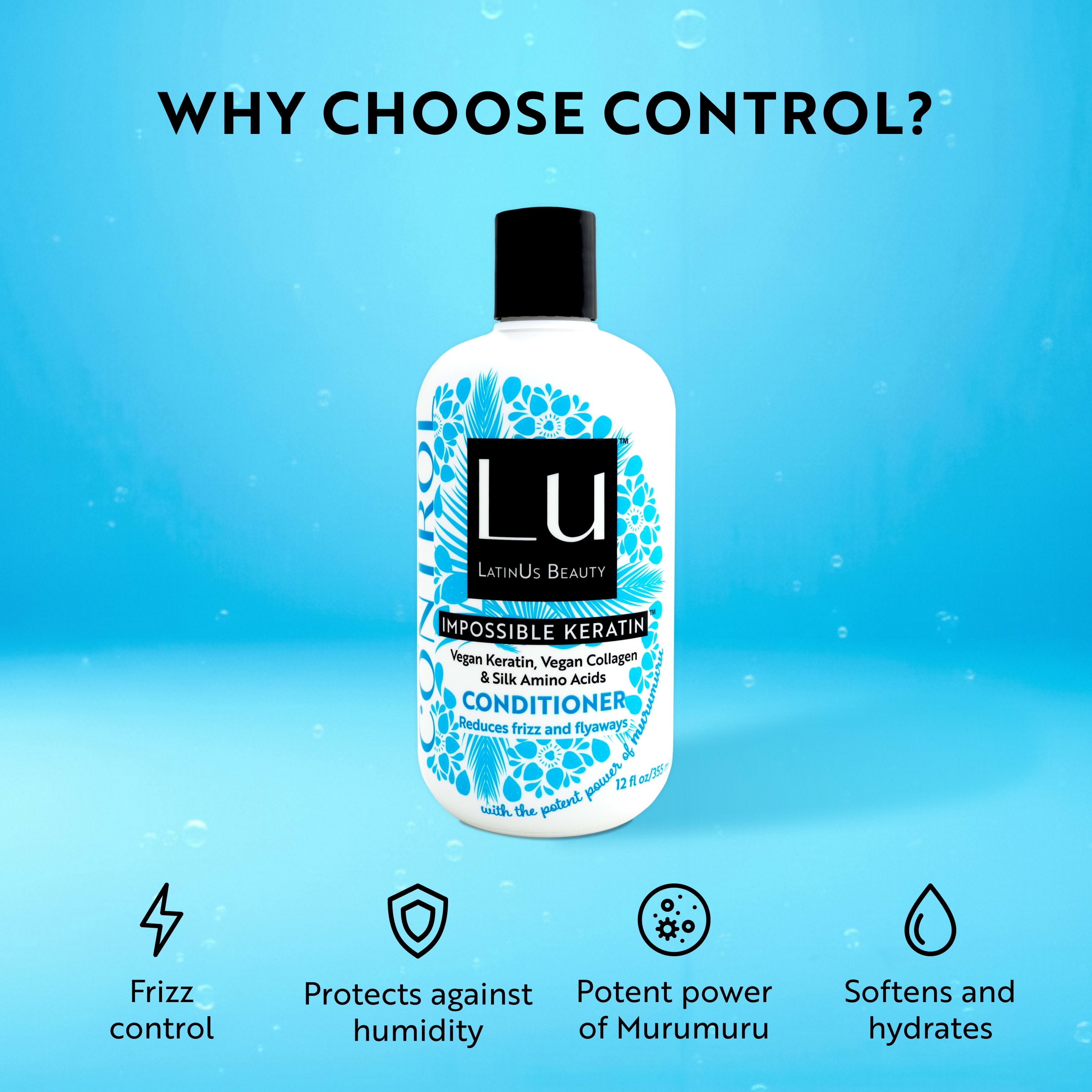 Lu by LatinUs Beauty Control Conditioner, Frizz Free, 12 fl oz
