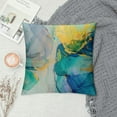 thumbnail image 2 of PHYHOO Marble Throw Pillow Covers Colorful Marble Texture Purple Green Blue Gold Foil Square Pillowcases for Home Decor Sofa Car Bedroom Pillow case, 2 of 5