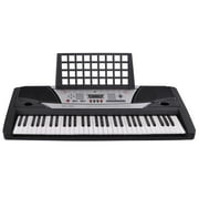 Yescom Black 61 Key LCD Display Electronic Keyboard 37" Digital Electric Piano Personal Music Beginner EN71