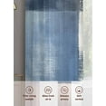thumbnail image 6 of Abstract Art Sheer Curtains 84 Inches Long 2 Panels Color Block Blue Gary Collage Oil Painting Light Filtering Semi Sheer Window Curtains Drapes for Bedroom Living Room 52"x84", 6 of 7