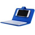 thumbnail image 1 of Mini Portable Wireless Bluetooth Keyboard With Leather Case compatible Smartphone High quality Gift, 1 of 5