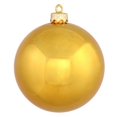 thumbnail image 1 of Vickerman 8" Antique Gold Shiny Ball Christmas Ornament, 1 of 3