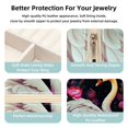 thumbnail image 3 of Swan Travel Portable Square Jewelry Box Organizing Rings Earrings Necklaces Bracelets for Girls Women, 3 of 6
