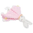 thumbnail image 2 of Manta de seguridad para bebé, suave y linda, sin tóxicos, conejito de peluche, toalla infantil, juguete para cuna, cochecito de bebé, color rosa, 2 of 14