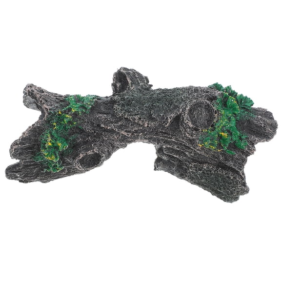 HONMEET Reptile Hideout Tree Hole Cave, Easy Access Terrarium Habitat Decor Shelter for Lizard Snake, Assorted Colors