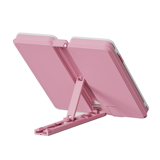 Methold Un estuche organizador de lápices con soporte, gran capacidad y plegable que puede usarse como estantería multifuncional. Carpetas de archivos rosa
