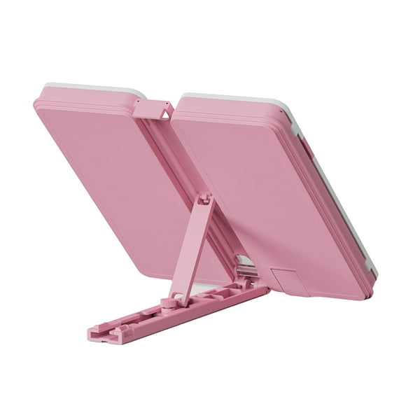 Decodeary Trousse avec Support de Lecture, Trousse Pliable pour Organiser Étagère Rose