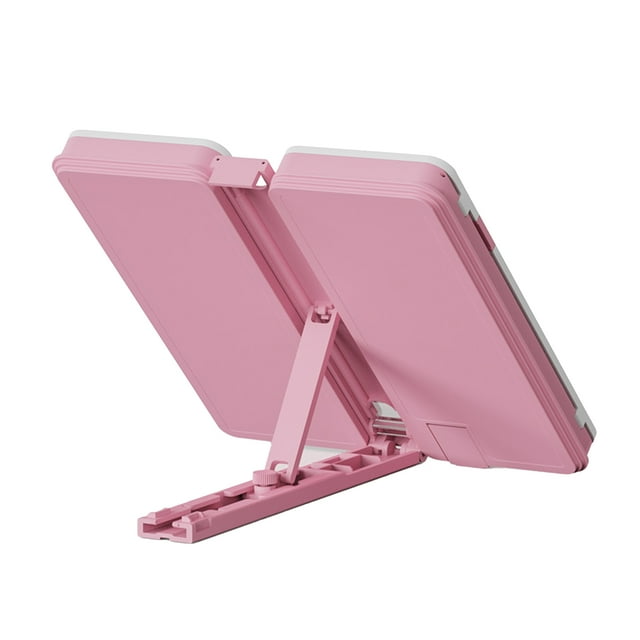 ZheElen une Trousse Multifonctionnelle avec un Support de Lecture, une Grande Trousse, et Trousse Peut Être Utilisée comme Étagère pour Organiser les Crayons Rose