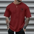 thumbnail image 2 of Sngxgn Men's Tee Summer Top Print Vintage Casual Short Sleeve T-Shirt(Red,XXL), 2 of 4