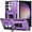 purple, variant on ELEHOLD for Samsung Galaxy S23 Heavy Duty Case Shockproof Anti-Scratch with Built-in Magnetic Rotation Ring Holder Stand Case,Rugged Non-Slip Slide Lens Protector Hard Case Cover, black
