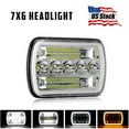 thumbnail image 3 of Pair For Mitsubishi Mighty-Max 1983-1995 Pickup 7x6" LED Headlight DRL High Low Light, 3 of 11