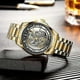 thumbnail image 2 of New Men Watch Skeleton Quartz Wristwatch Gold Skeleton Retro Man Watch Top Brand Luxury Clock Mens Watches Reloj Hombre, 2 of 5