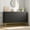 Black, variant on Accreate 53.5 inch Wide Dresser for Bedroom Modern 7 Drawer Triple Dresser with Gold Accents Long Storage Organizer for TV Stand and Closet Large Chest of Drawers for Living Room Hallway Entryway