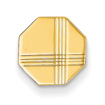 14k Yellow Gold Engravable Tie Tac