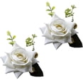 thumbnail image 1 of 2 juegos, flor de muñeca de boda, flor de muñeca de rosa de dama de honor, adecuado para celebraciones de aniversario de boda, bailes, fiestas, decoración del hogar., 1 of 5