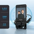 thumbnail image 3 of Ustris Open-Ear, Bone Conduction Sport Headphones 5.2 Wireless Bluetooth, Sweat Resistant, Workout Headphones Waterproof Built-in Microphone for Hiking, Cycling, Gym, Outdoor Sports, Hiking Black, 3 of 8