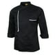 thumbnail image 5 of Chaqueta de chef retro, uniforme de manga larga, ropa de cocina para hotel, talla L, color negro L, 5 of 9