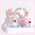 thumbnail image 2 of Charger Protective Cover Astronaut Breathable Easy Installation Silicone Chargers Cable Protector for 18W 20W Chargers 5 Piece Set (Pink), 2 of 5