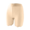 thumbnail image 2 of ABSUYY Womens Anti Chafing Slip Shorts Mid Waist Open Crotch Invisible Under Dress Shorts Beige,Size XL, 2 of 9