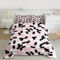 thumbnail image 2 of jejeloiu Modern Geometric Geometric Bedding Comforter Set,Minimalist Stripes Lines Twin Comforter Sets,Pink Black White Bedding Set For Teens,Luxury Bedroom Decor Reversible,2 Pieces, 2 of 8