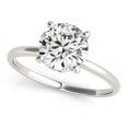 thumbnail image 1 of 14k White Gold Prong Set Round Diamond Engagement Ring (2 cttw) Size 6, 1 of 3