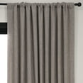 thumbnail image 2 of Mink Faux Linen Extra Wide Room Darkening Curtain (1 Panel), Mink, 100W X 96L, 2 of 11