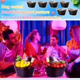 thumbnail image 7 of 6 Pcs Plastic Ice Buckets Bulk with Handles 4.5L Oval Storage Tub Large Capacity Ice Drink Bucket for Party Bar Wine Beer Champagne Beverage Bottle Cooler (4.5 L,Black), 7 of 7