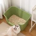 thumbnail image 5 of Extra Large Litter Box with High Sides 25.27" Lx17.83 Wx13.11 H,Anti-Splashing,Tool-Free Assembly,Multi Kitty Cat Litter Box,Jumbo (Grey), 5 of 7