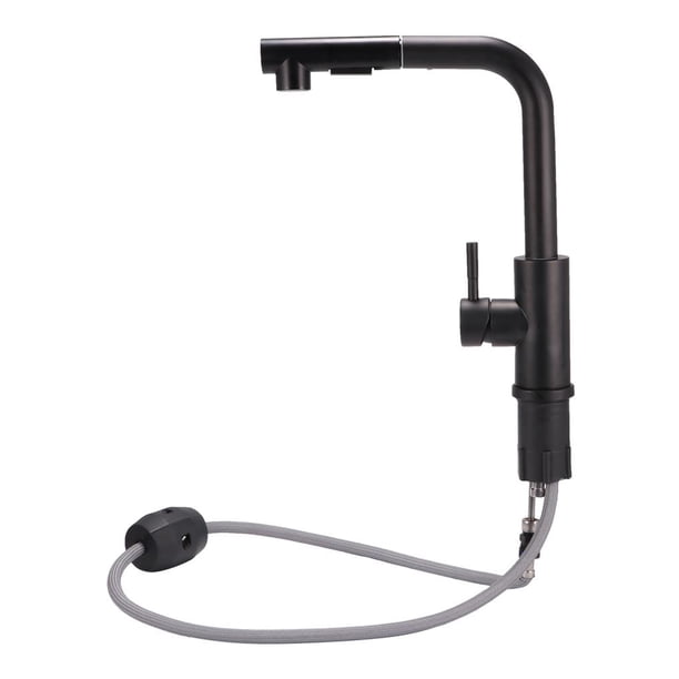 Naiovety Grifo giratorio de 360 grados con rociador desplegable Grifo de acero inoxidable con modos de rociado Grifo monomando para baño de Accesorios de baño Naiovety HA019452-00