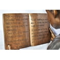thumbnail image 4 of Nifao African American Boy reading a book bronze statue – Home Office Decor Sculpture, 42"L x 15"W x 19"H, 4 of 12