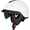 Gloss White Small, variant on Motorcycle Protective Helmet, Half Face Face, Sun Vis Visite, Quick Release Buckle, Dot Certified Cycle Retro Cruiser Helmet for Men and Women, Adjustable