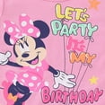 thumbnail image 2 of Disney Minnie Mouse Birthday Short Sleeve T-Shirt (Girls), Sizes 2T-6X, 2 of 4