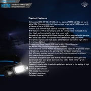 IMALENT HT70 LED Headlamp 3500LM 349M 5000mAh Battery Type-C Rechargeable White Red Light Three-Light Source Headlight