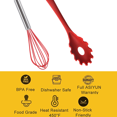 thumbnail image 3 of Juego de 2 utensilios de cocina de silicona resistentes al calor para utensilios de cocina antiadherentes, antiarañazos, aptos para lavavajillas, 3 of 5