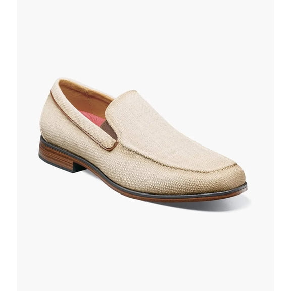 Stacy Adams Ridgely Moc Toe Slip On Casual Shoes Natural 25758-280