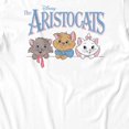 thumbnail image 3 of Disney Aristocats Women's Logo Kitten Face Lineup T-Shirt (Bright White, S-XXL), 3 of 4