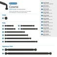 thumbnail image 6 of Amerock Cowrie 3-3/4 inch (96mm) Center-to-Center Oil-Rubbed Bronze Cabinet Pull, 6 of 6