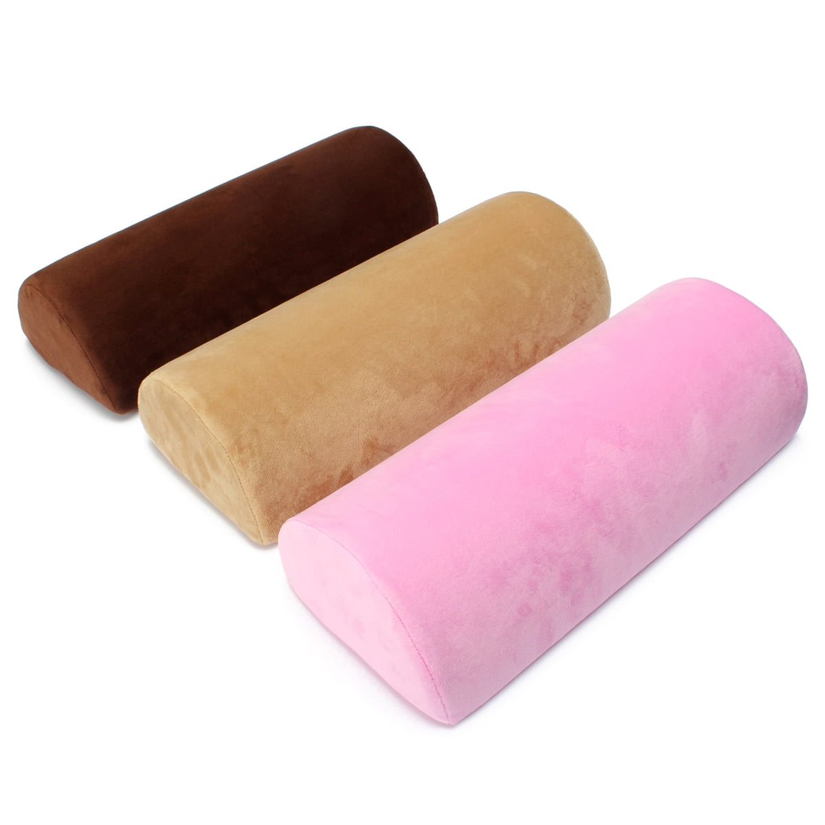 Half Moon Bolster Pillow Semicircle Resilience Cushion Backache Neck