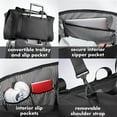 thumbnail image 6 of Fit & Fresh Premium Neoprene Weekender Bag, Travel Bag Trolley Sleeve, Carry on Duffel Bags, Black, 6 of 7