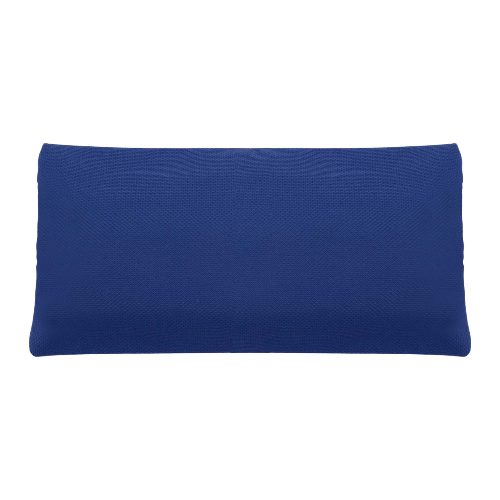 Unique Bargains Pencil Case Canvas Large Capacity Stationery Pen Bag for Office Blue