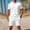 #274-White, variant on TaTaai Mens Two Piece Set Mens Solid Color Short Sleeve Shirt with Drawstring Shorts Casual Sports Summer Set Gift
