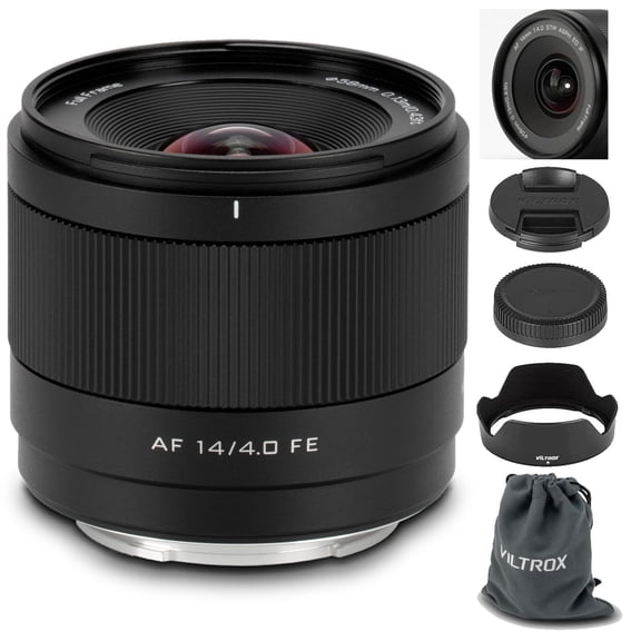 VILTROX 14mm F4.0 FE-Mount Lens forSony, Full Frame Auto Focus Ultra-Wide Angle Prime Lens forSony E-Mount Cameras A7SIII A7II A7RIII A7IV A7RIV A9 A1 FX3 A7RV ZVE1 A7CR A7CII A9III