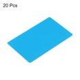 thumbnail image 3 of Uxcell 0.21mm Metal Business Cards Blank Name Card Laser Engraving Aluminum, Blue 20 Pack, 3 of 6