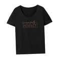 thumbnail image 4 of Camiseta Para Mujer, Cuello Redondo, Suave, Verano, Para El Trabajo, Uso Diario, Deportes M, 4 of 7