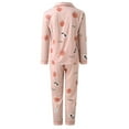 thumbnail image 4 of JGNGSHN Womens Pajamas Set Long Sleeve Lougewear Button Down Sleepwear 2 Piece Pjs Lounge Set, 4 of 8