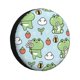 thumbnail image 1 of Balery Cute Floral Frog Cubiertas para Neumáticos - Protector Resistente para Neumáticos de Camioneta, SUV, Remolque, Camper y RV-16 inch, 1 of 6