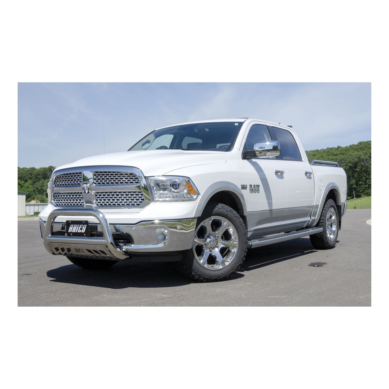 Carpartsinnovate For 03-05 Ram 1500 03-09 2500//3500 3 Stainless Steel Bull Bar Grill Push Guard