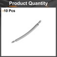 thumbnail image 3 of Uxcell 10pcs Watch Band Pins 22mm Curved Spring Bar Pin 1.8mm Dia Stainless Steel Double Flanged End Link Repair Kit for Watch Band Bracelet, 3 of 7